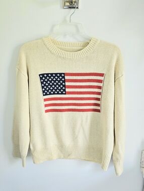 American Flag Sweater Crewneck
